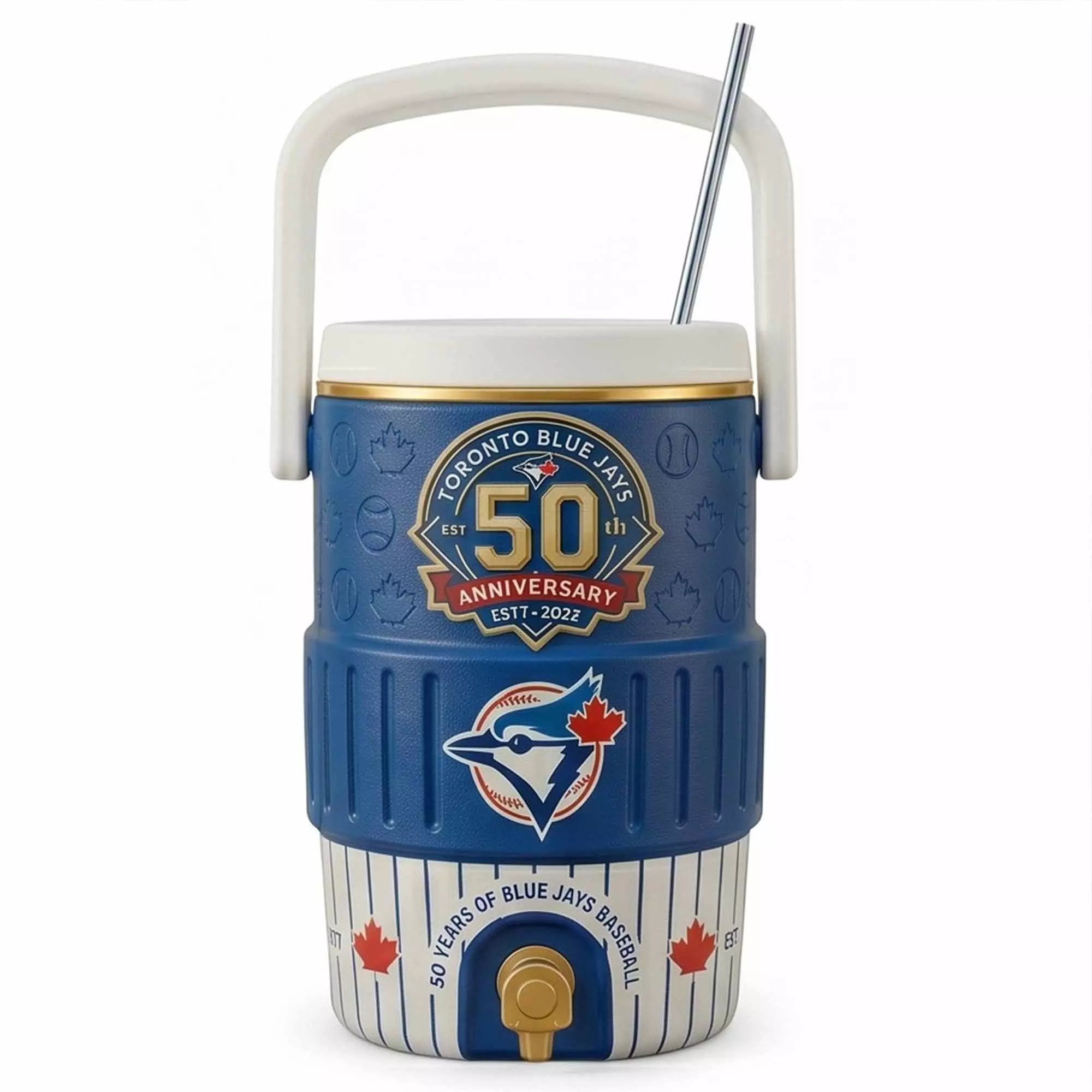 Toronto Blue Jays 50th Anniversary Beverage Cooler Cup Toronto Blue Jays 50th Anniversary Beverage Cooler Cup