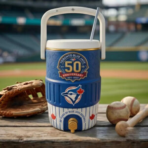 Toronto Blue Jays 50th Anniversary Beverage Cooler Cup Toronto Blue Jays 50th Anniversary Beverage Cooler Cup