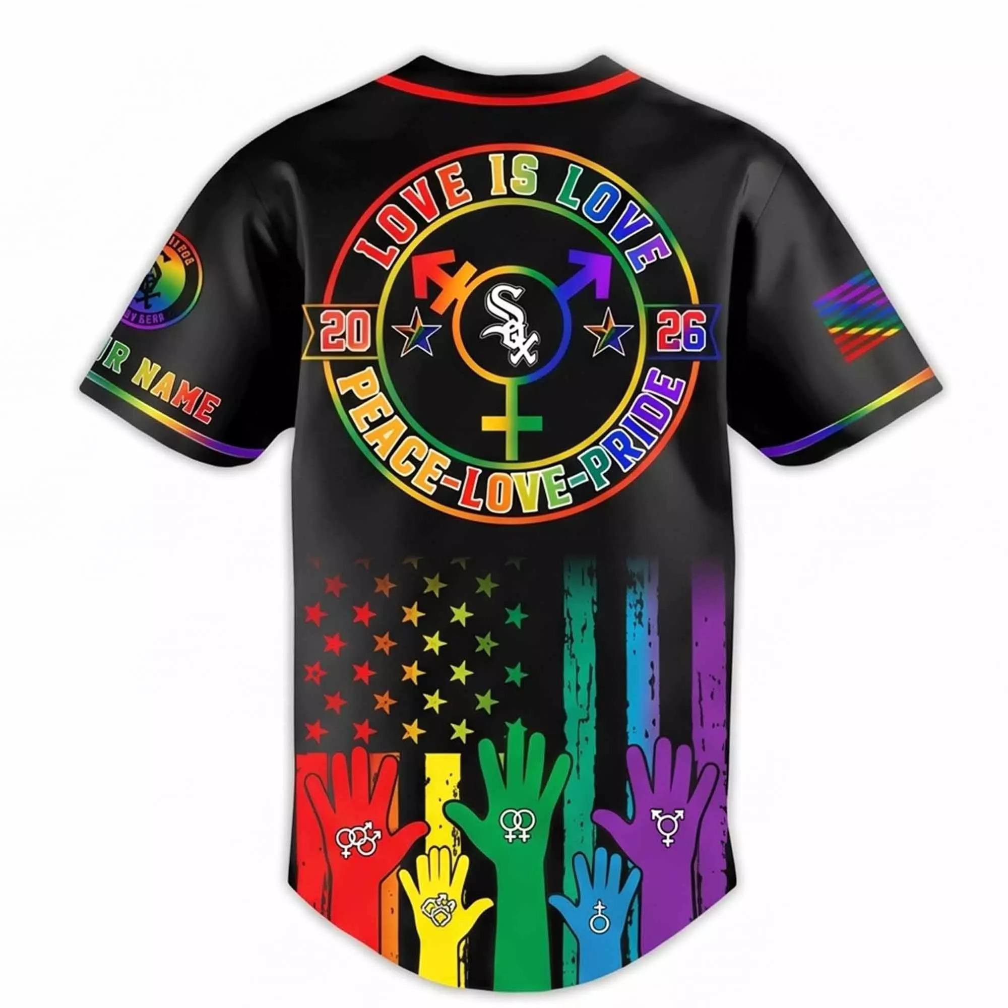 White Sox Pride Month 2026 Baseball Jersey White Sox Pride Month 2026 Baseball Jersey