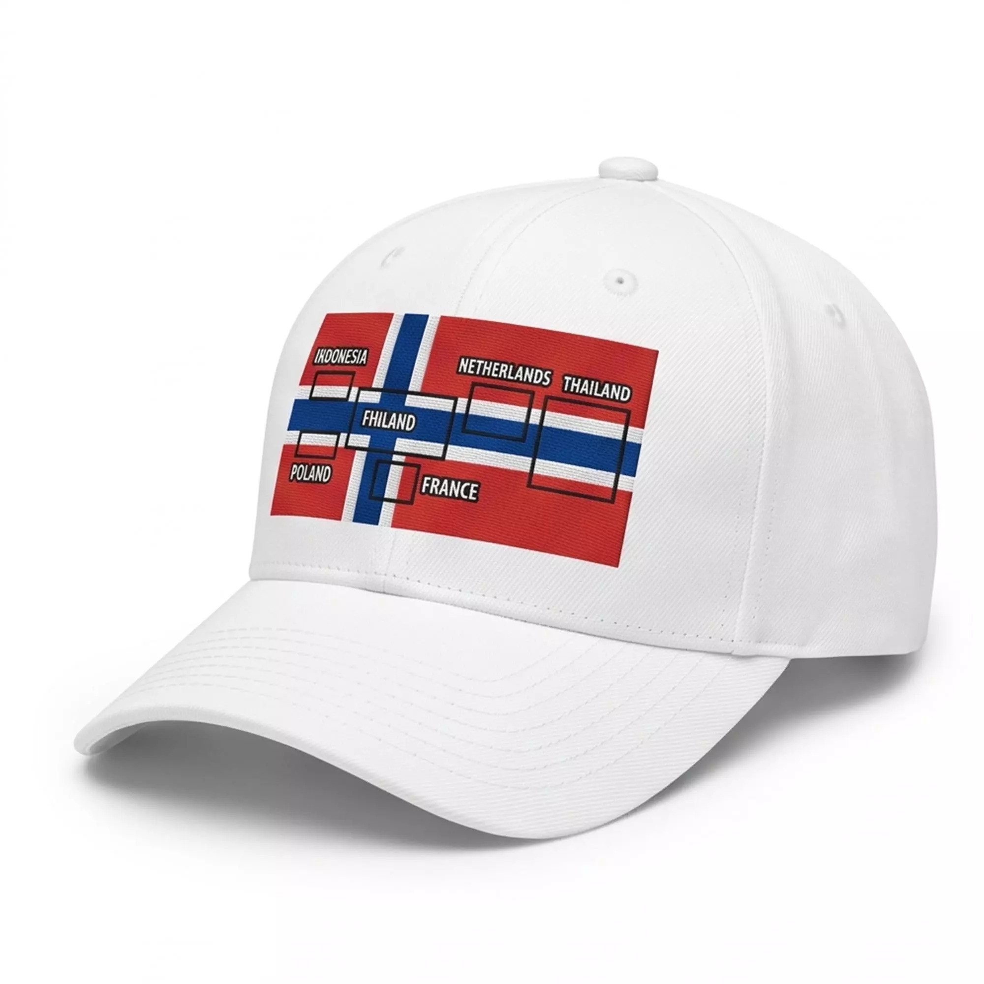 6 Flags In Norway Flag Hat 6 Flags In Norway Flag Hat