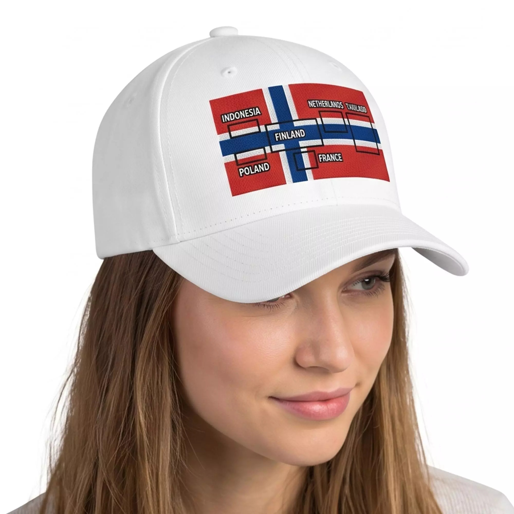 6 Flags In Norway Flag Hat 6 Flags In Norway Flag Hat