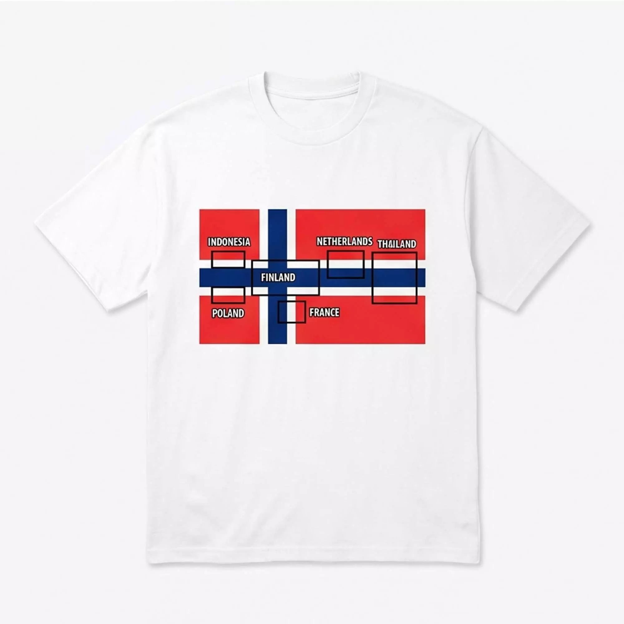 6 Flags In Norway Flag Shirt 6 Flags In Norway Flag Shirt