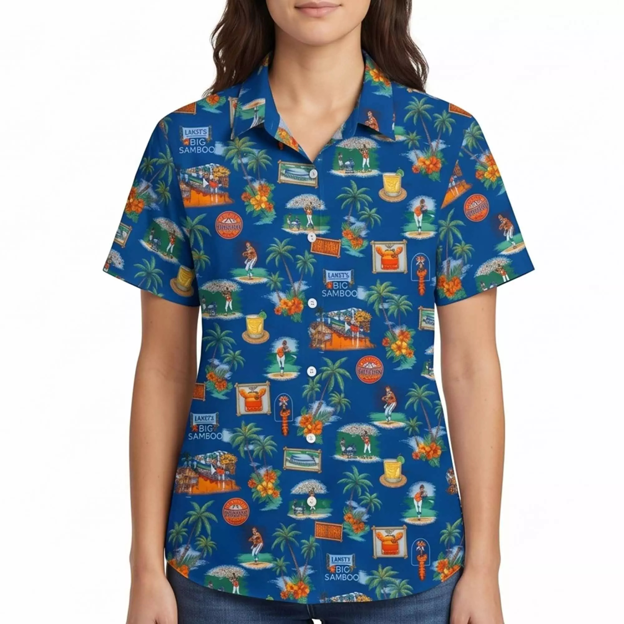 Astros Larry Dierker Larry’s Big Bamboo Tropical Hawaiian Shirt Astros Larry Dierker Larry’s Big Bamboo Tropical Hawaiian Shirt