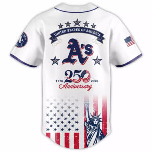 Athletics 250 Years USA Anniversary Jersey 1 Athletics 250 Years USA Anniversary Jersey