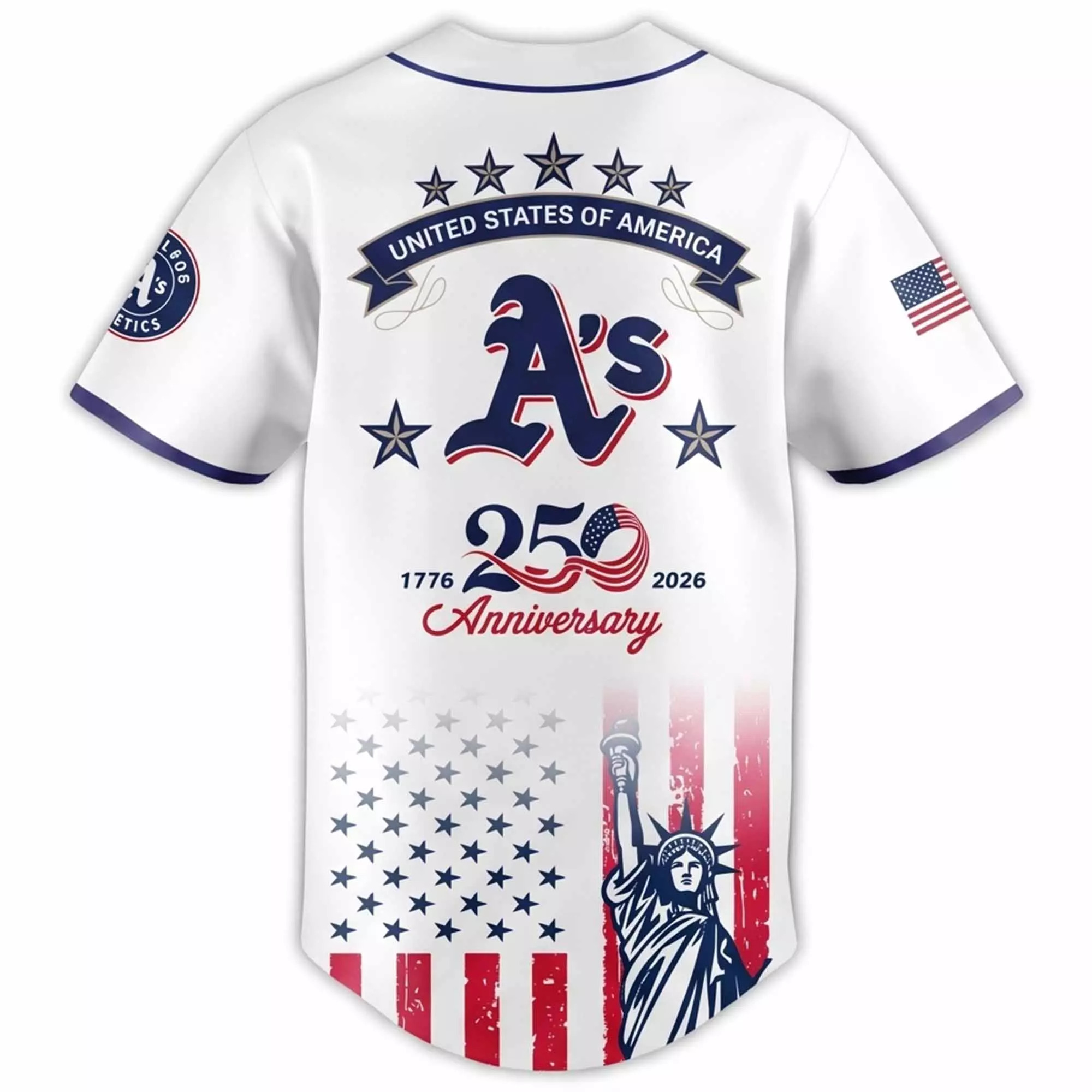 Athletics 250 Years USA Anniversary Jersey Athletics 250 Years USA Anniversary Jersey