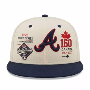 Atlanta Braves Canada 160 Years Heritage Hat 1 Atlanta Braves Canada 160 Years Heritage Hat