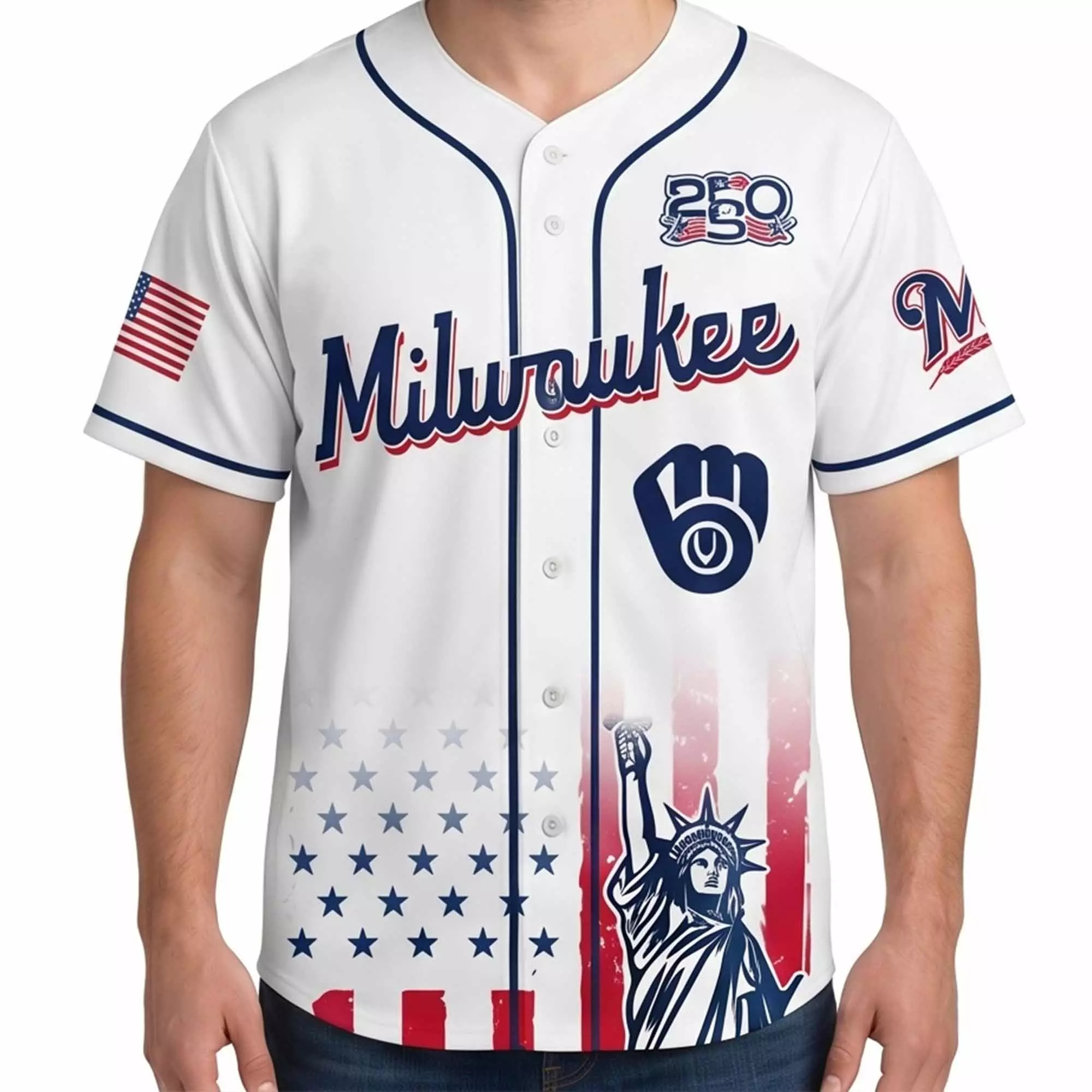 Brewers 250 Years USA Anniversary Jersey Brewers 250 Years USA Anniversary Jersey