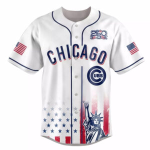Cubs 250 Years USA Anniversary Jersey 1 Cubs 250 Years USA Anniversary Jersey
