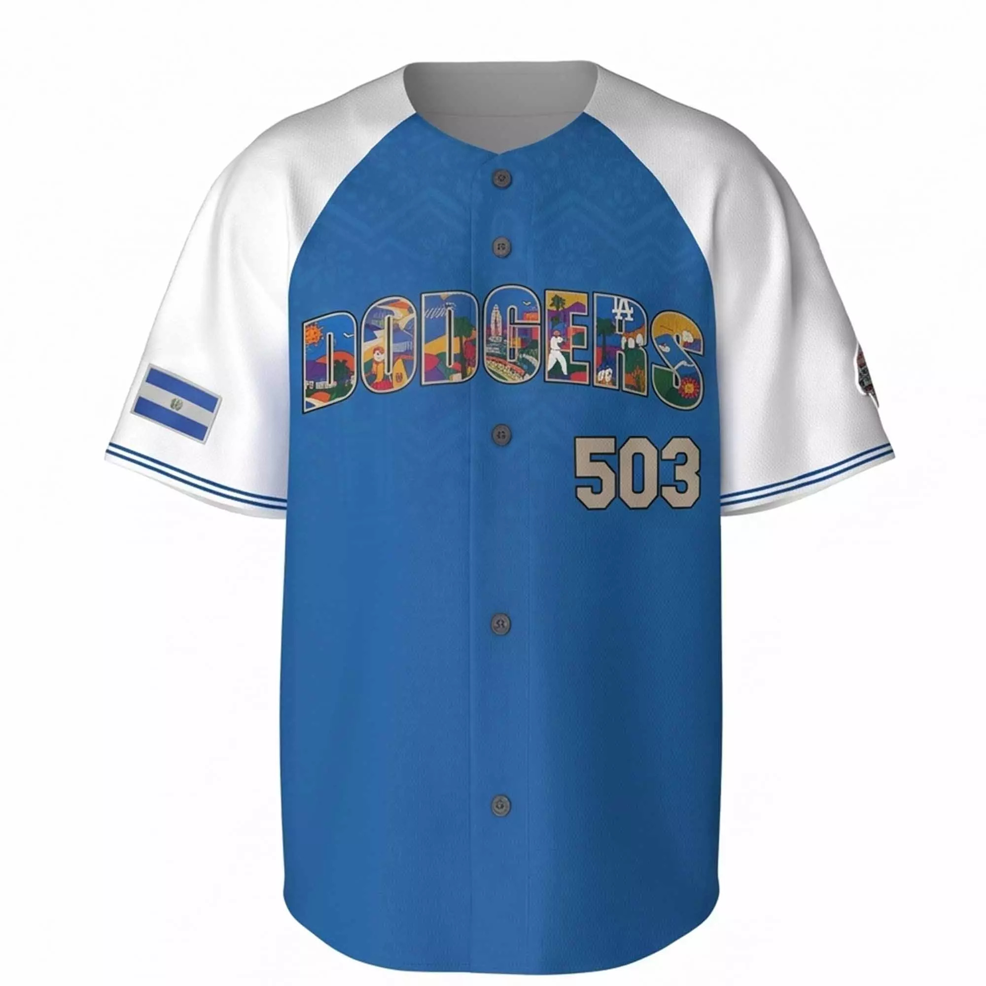 Dodgers Salvadoran Heritage Night Giveaway 2026 Jersey Dodgers Salvadoran Heritage Night Giveaway 2026 Jersey