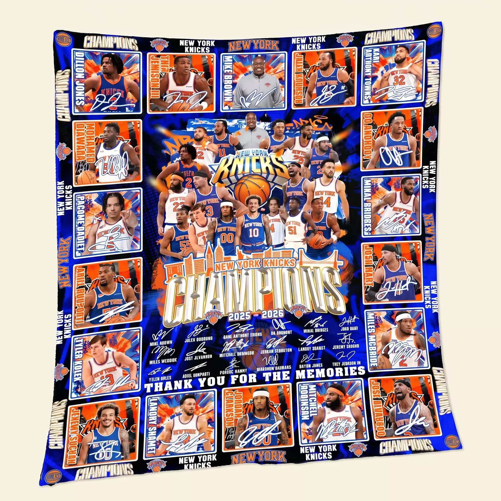 NY Knicks 2026 Champions Blanket NY Knicks 2026 Champions Blanket