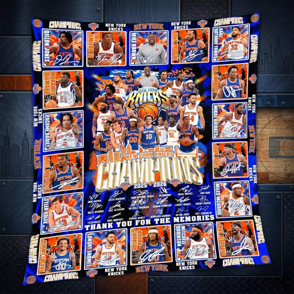 NY Knicks 2026 Champions Blanket NY Knicks 2026 Champions Blanket