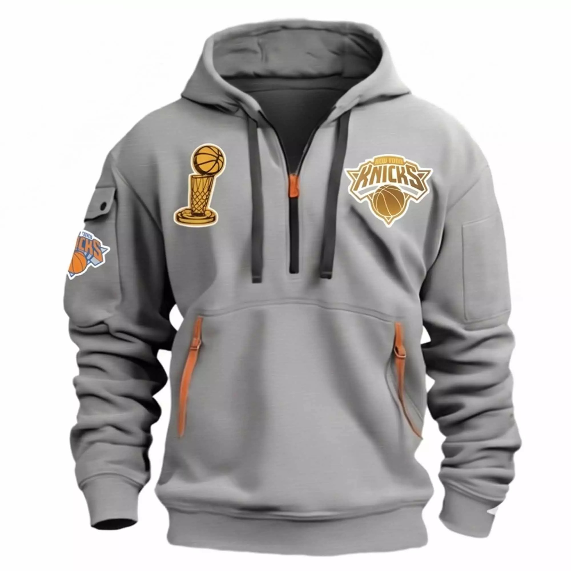 New York Knicks Champions 2026 Finals Quarter Zip Hoodie New York Knicks Champions 2026 Finals Quarter Zip Hoodie