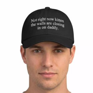 Not Right Now Kitten The Walls Are Closing In On Daddy Hat