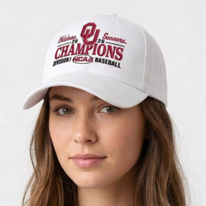 Oklahoma Sooners 2026 Baseball Men's College World Series Champions Hat 5 Oklahoma Sooners 2026 Baseball Men's College World Series Champions Hat