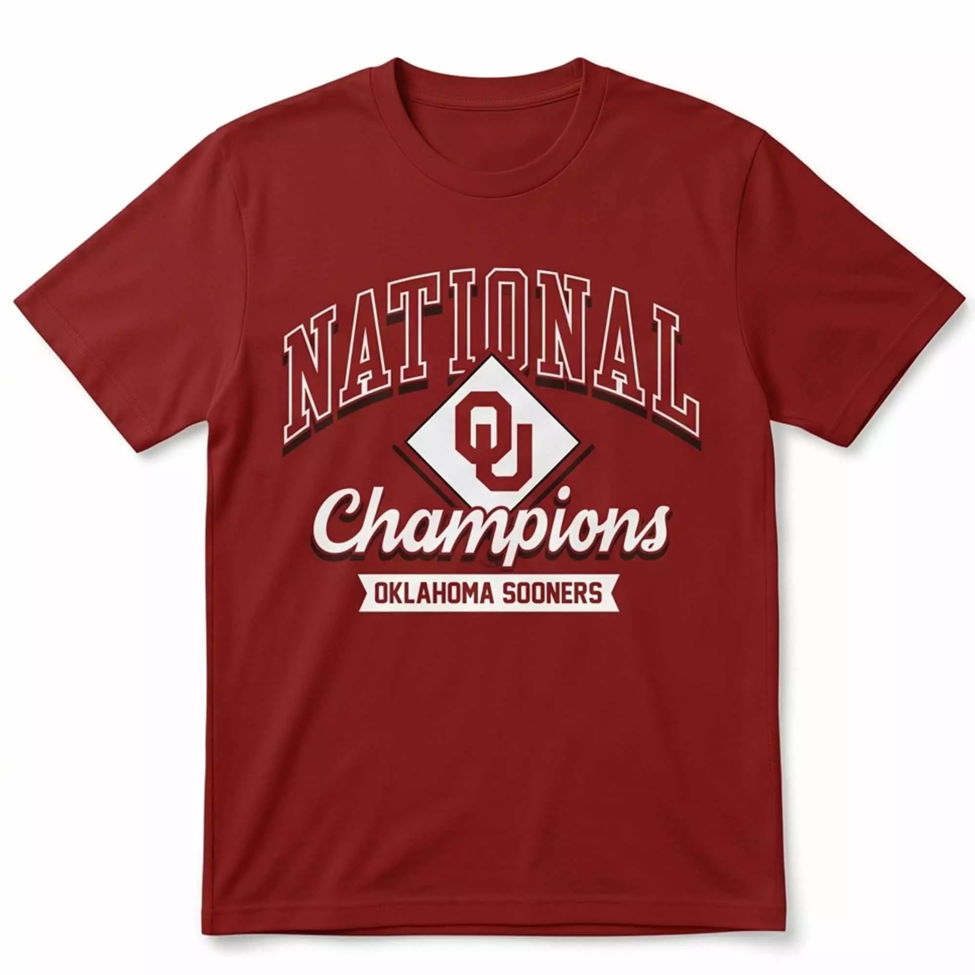 Oklahoma Sooners Crimson 2026 Division I Baseball National Champions Locker Room Shirt Oklahoma Sooners Crimson 2026 Division I Baseball National Champions Locker Room Shirt