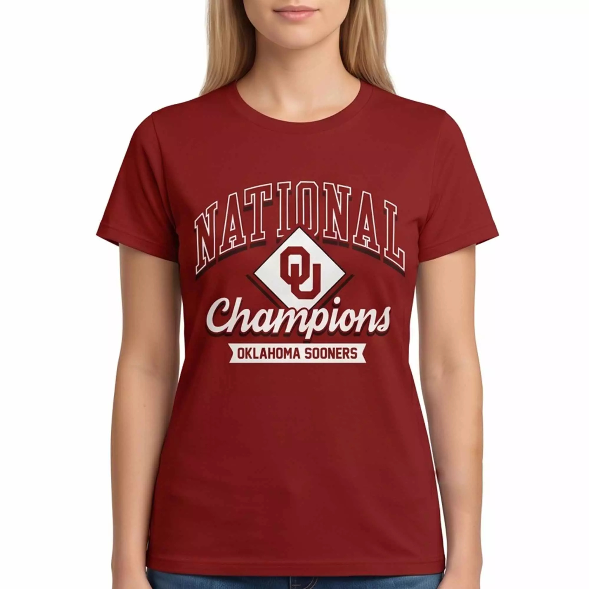 Oklahoma Sooners Crimson 2026 Division I Baseball National Champions Locker Room Shirt Oklahoma Sooners Crimson 2026 Division I Baseball National Champions Locker Room Shirt