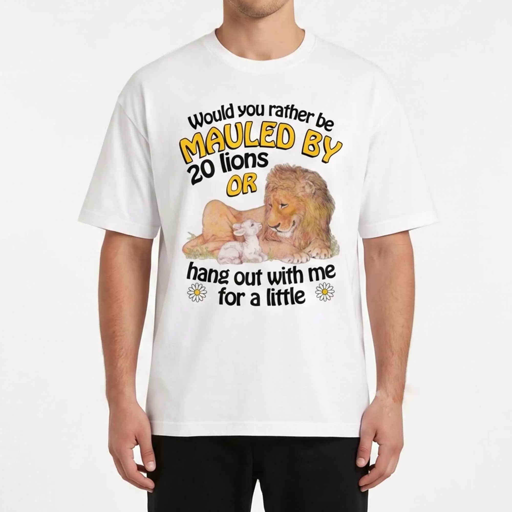 Would You Rather Be Mauled By 20 Lions Or Hang Out With Me For A Little Shirt Would You Rather Be Mauled By 20 Lions Or Hang Out With Me For A Little Shirt