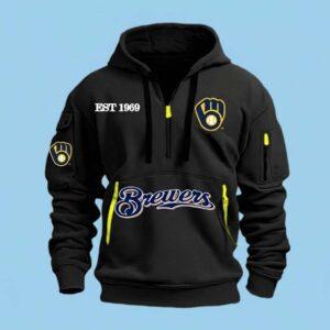 2026 Milwaukee Brewers Est 1969 Quarter Zip Hoodie