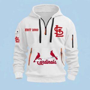 2026 St Louis Cardinals Est 1882 Quarter Zip Hoodie 2026 St Louis Cardinals Est 1882 Quarter Zip Hoodie