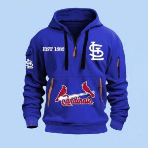 2026 St Louis Cardinals Est 1882 Quarter Zip Hoodie2