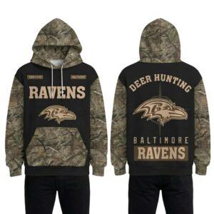 Ravens Deer Hunting 2026 Hoodie56