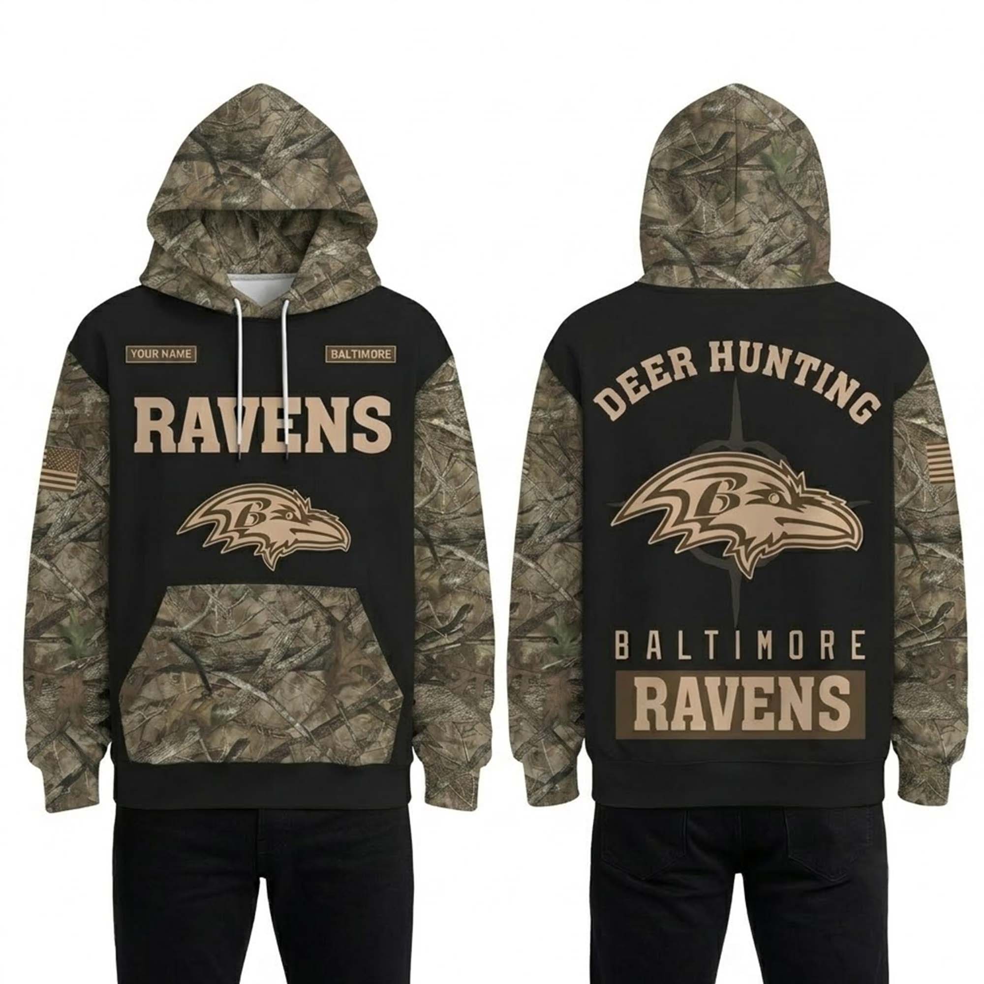 Ravens Deer Hunting 2026 Hoodie56 Ravens Deer Hunting 2026 Hoodie56
