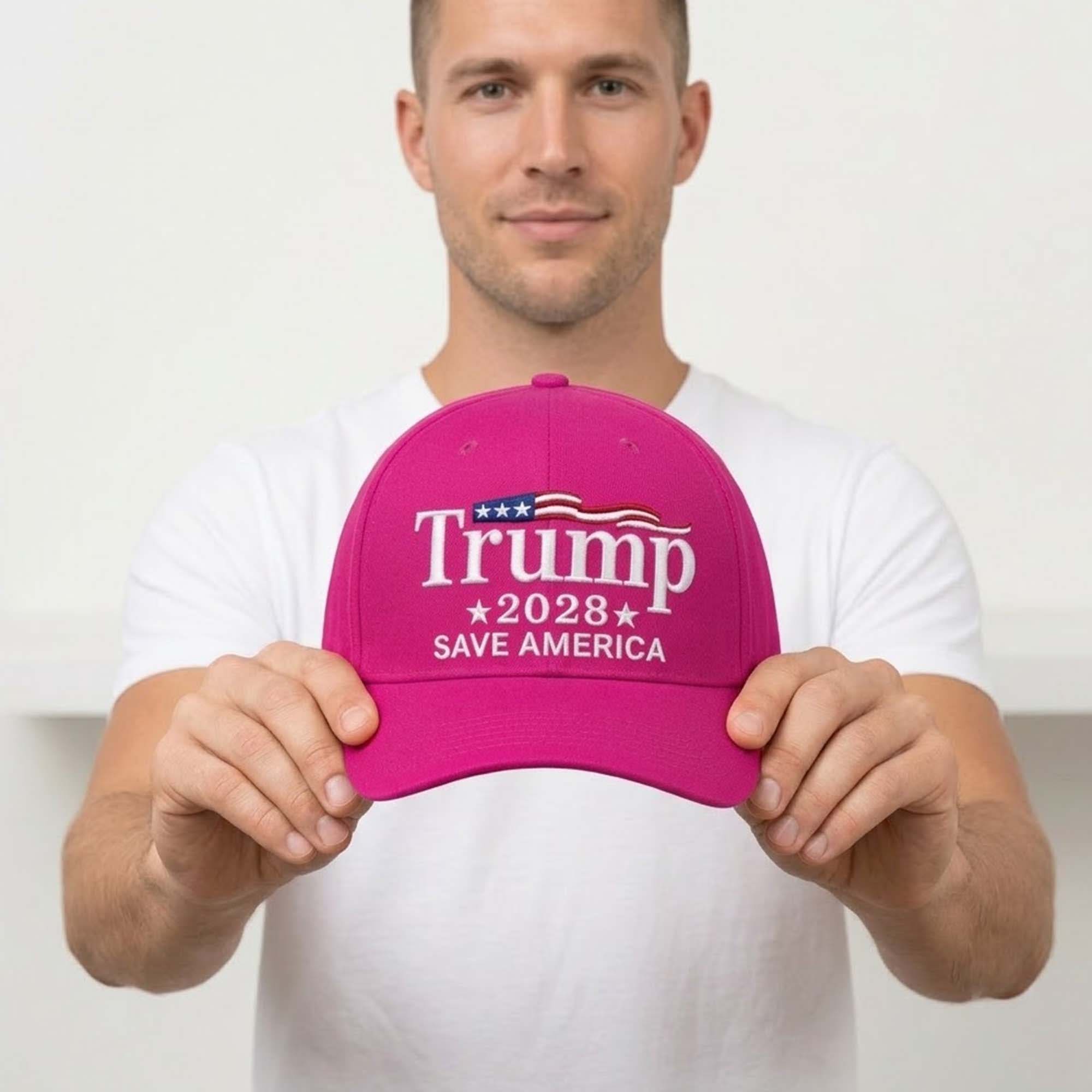 Trump 2028 Save America Pink Hat Trump 2028 Save America Pink Hat