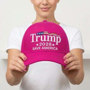 Trump 2028 Save America Pink Hat 2 Trump 2028 Save America Pink Hat2