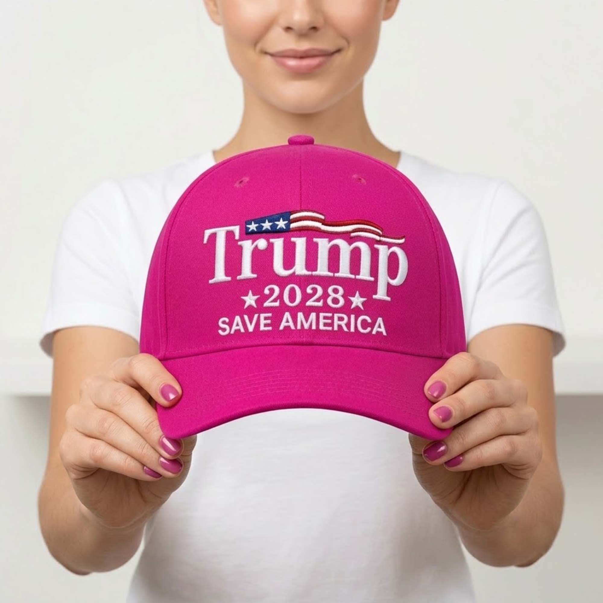 Trump 2028 Save America Pink Hat Trump 2028 Save America Pink Hat
