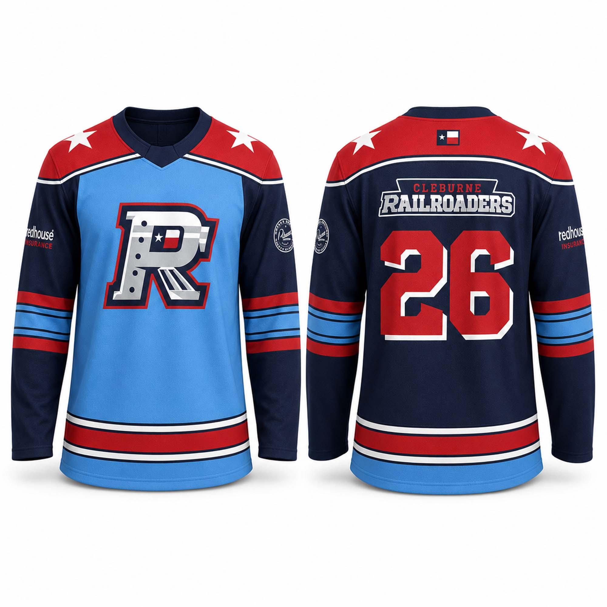 2026 Cleburne Railroaders Hockey Night Jersey Giveaway 2026 Cleburne Railroaders Hockey Night Jersey Giveaway