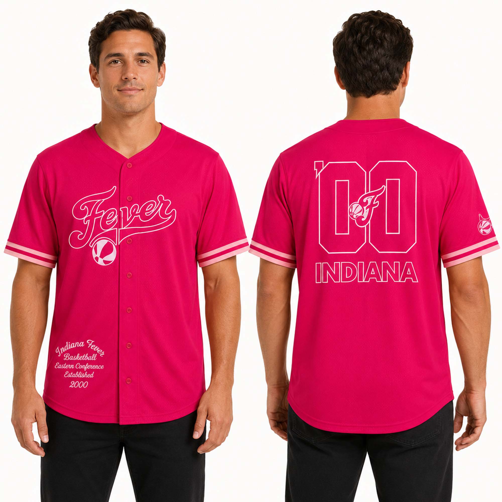 2026 Indiana Fever Pink For Purpose Baseball Jersey 2 Indiana Fever Pink For Purpose 2026 Jersey