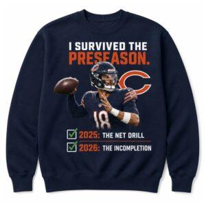 Caleb Williams I Survived The Preseason Chicago Bears 2026 Shirt 2 Caleb Williams I Survived The Preseason Chicago Bears 2026 Shirt3