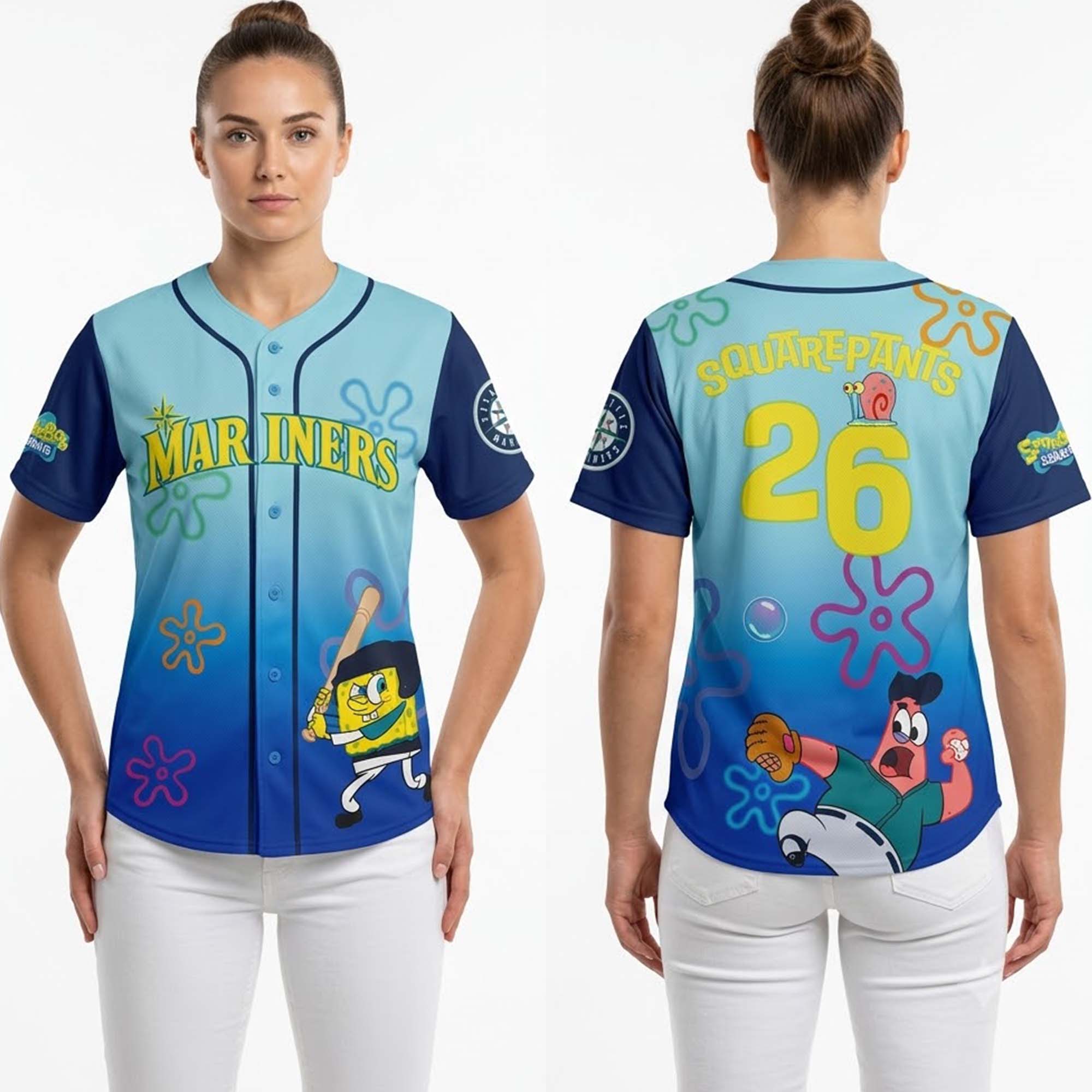 Mariners SpongeBob SquarePants Day Jersey 2026 Giveaway Mariners SpongeBob SquarePants Day Jersey 2026 Giveaway