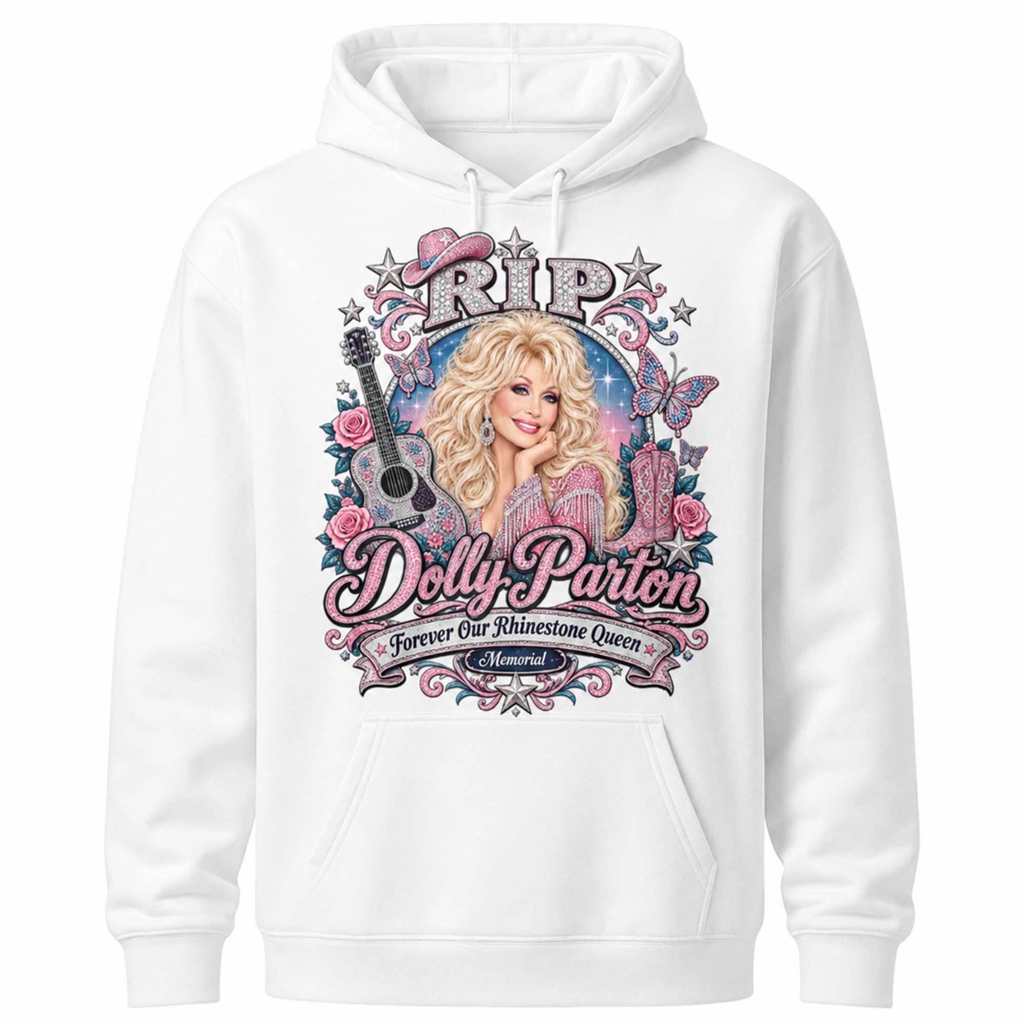 RIP Dolly Parton Forever Our Rhinestone Queen Memorial Shirt RIP Dolly Parton Forever Our Rhinestone Queen Memorial Shirt