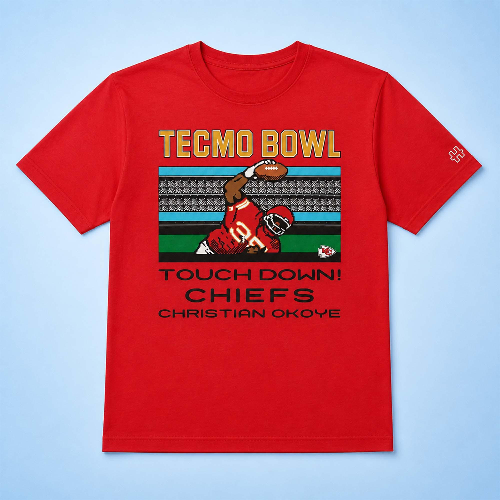 Tecmo Bown Chiefs Christian Okoye Shirt Tecmo Bown Chiefs Christian Okoye Shirt
